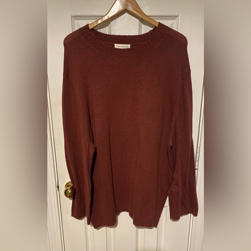 Treasure & Bond Rust Crewneck Sweater